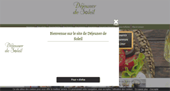 Desktop Screenshot of dejeuner-desoleil.com